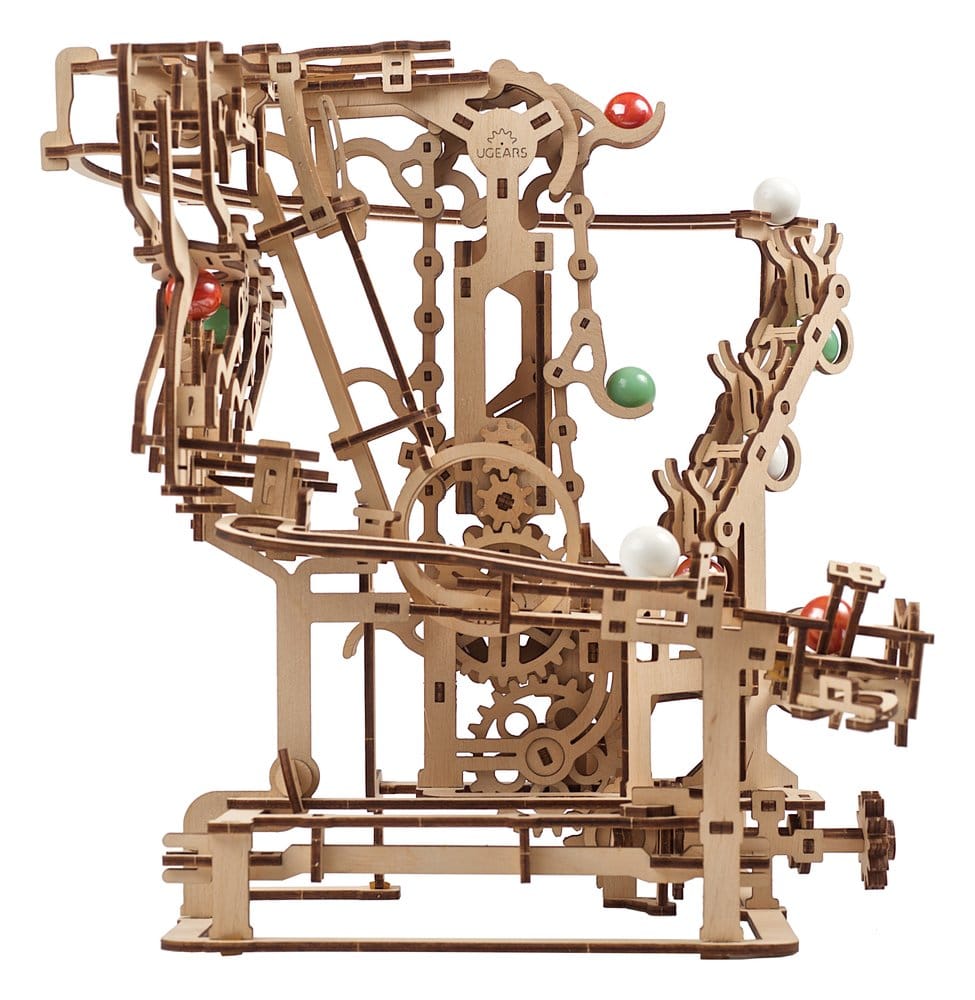 Ugears 3D Wooden Puzzle Marble Run Chain Hoist