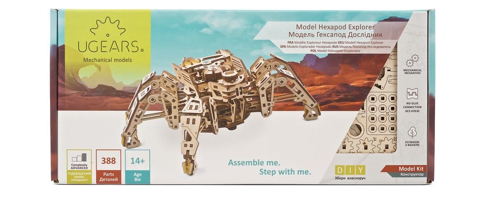 Ugears 3D Wooden Puzzle Hexapod Explorer