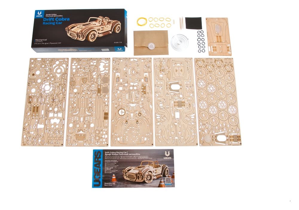 Ugears 3D Wooden Puzzle Drift Cobra Racing Car
