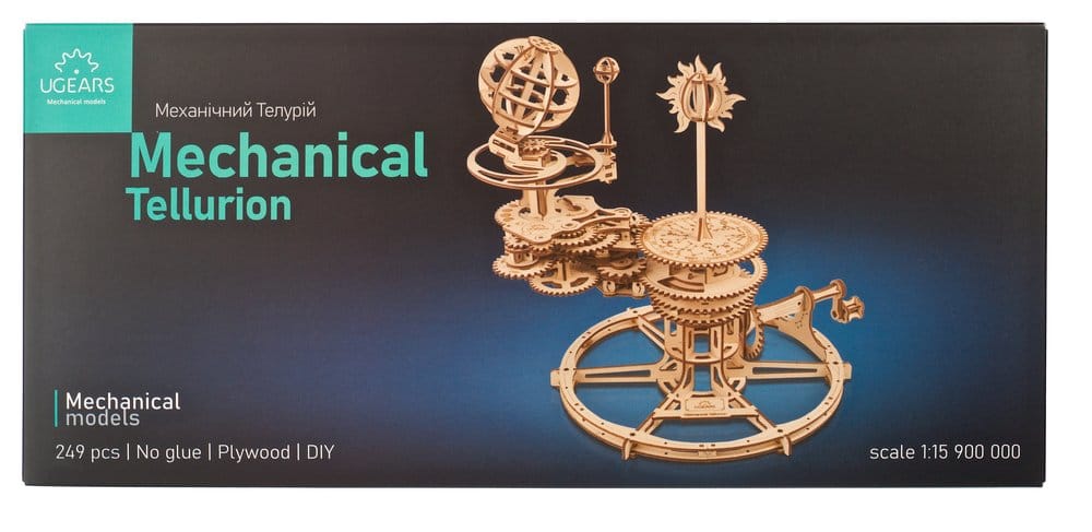 Ugears 3D Wooden Puzzle Mechanical Tellurion