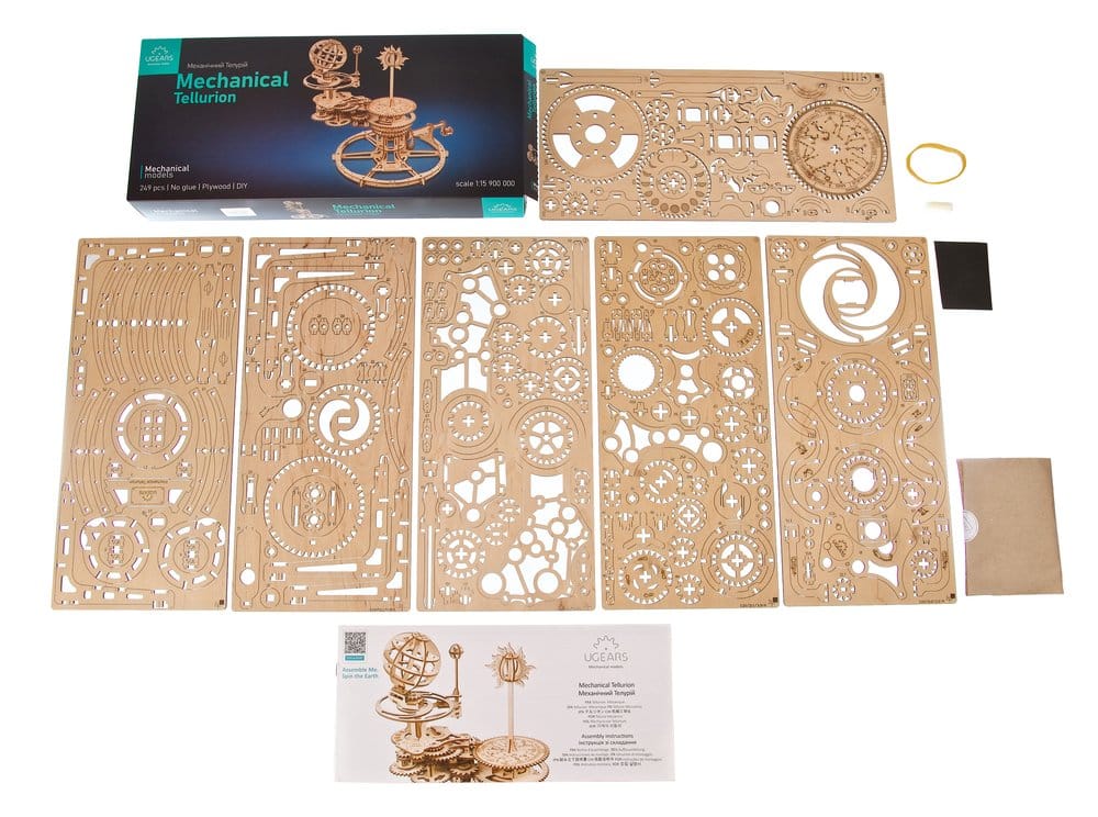 Ugears 3D Wooden Puzzle Mechanical Tellurion