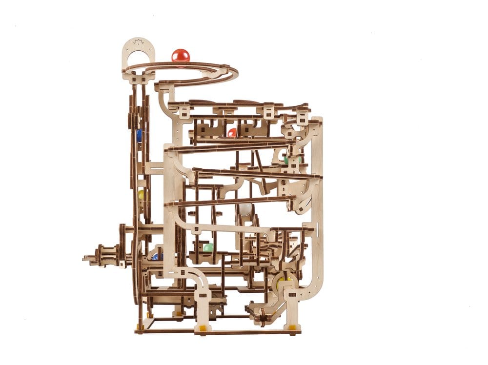 Ugears 3D Wooden Puzzle Marble Run Tiered Hoist