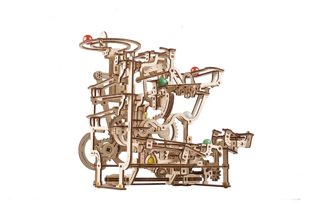 Ugears 3D Wooden Puzzle Marble Run Tiered Hoist