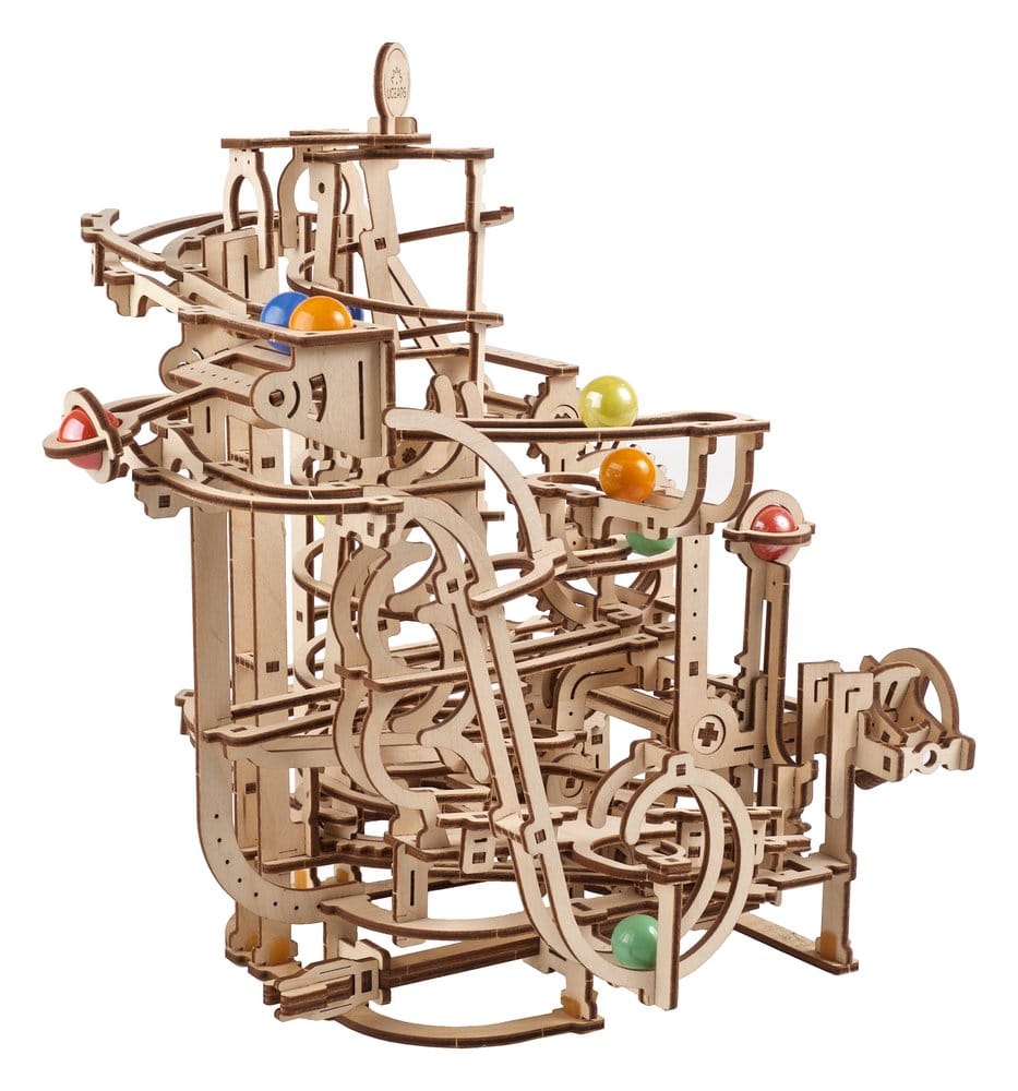 Ugears 3D Wooden Puzzle Marble Run Spiral Hoist