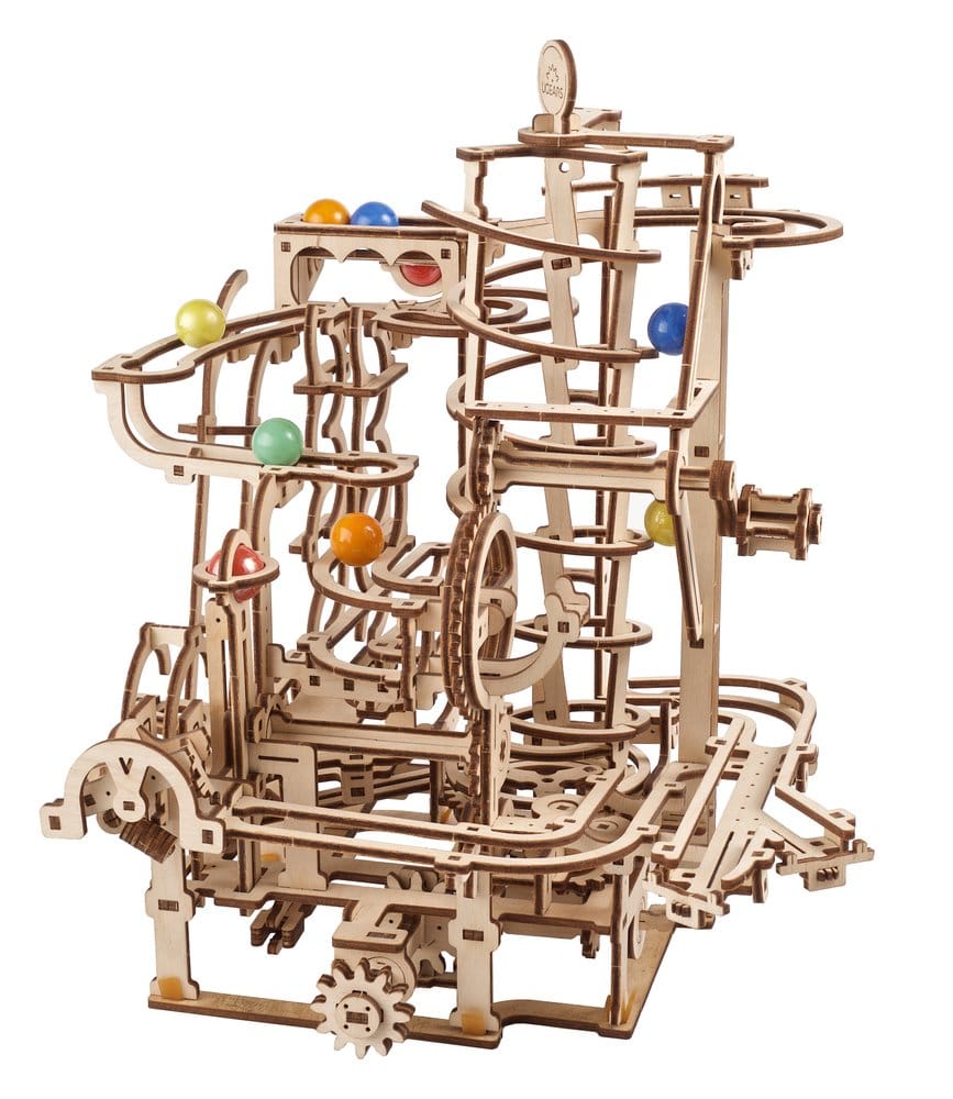Ugears 3D Wooden Puzzle Marble Run Spiral Hoist