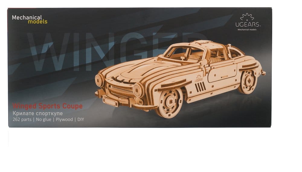 Ugears 3D Wooden Puzzle Winged Sports Coupe