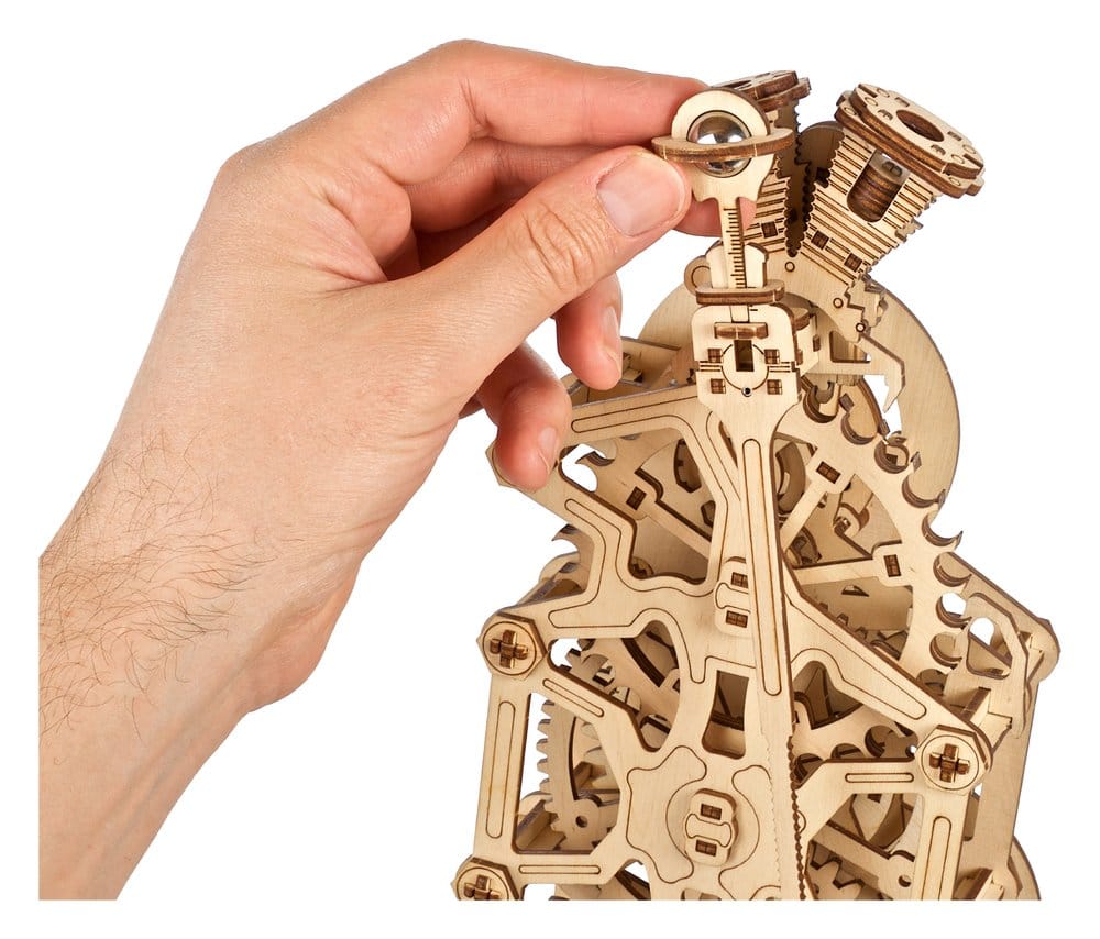 Ugears 3D Wooden Puzzle Engine Clock