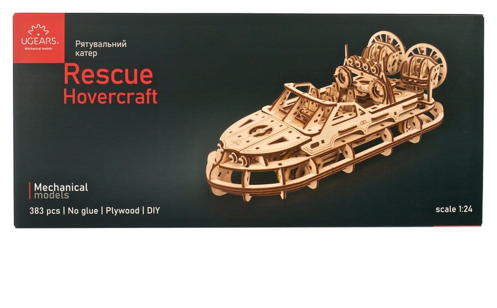 Ugears 3D Wooden Puzzle Rescue Hovercraft