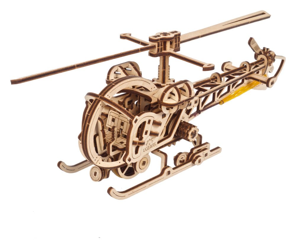 Ugears 3D Wooden Puzzle Mini Helicopter