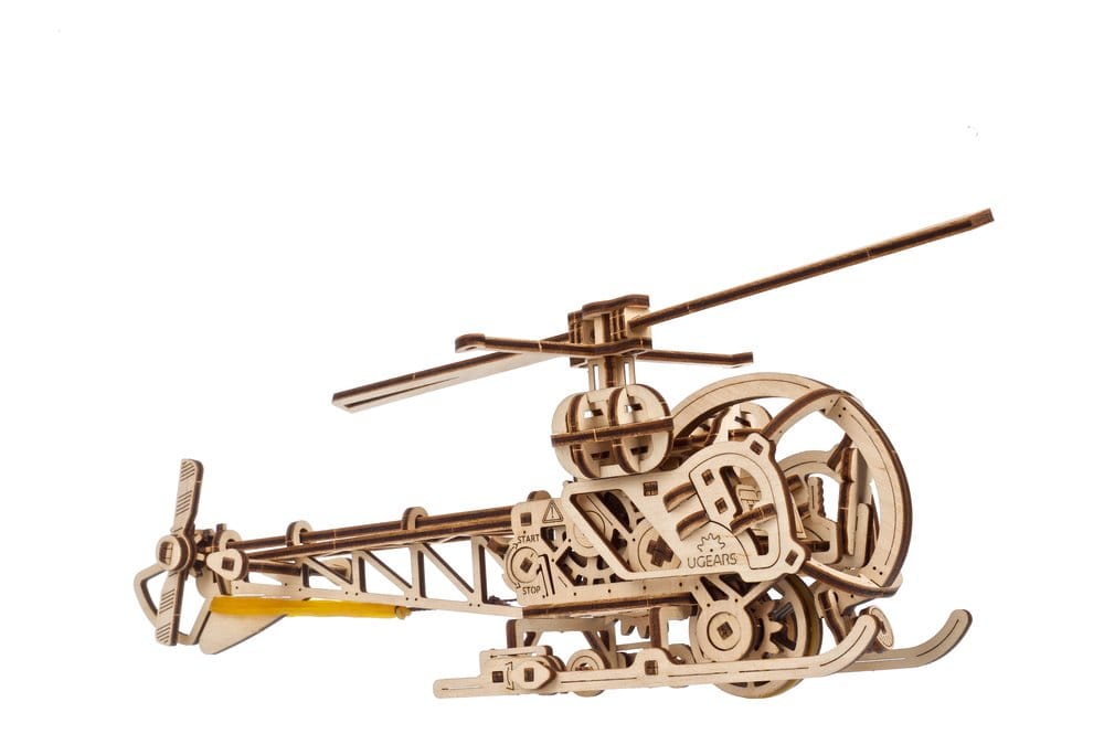 Ugears 3D Wooden Puzzle Mini Helicopter