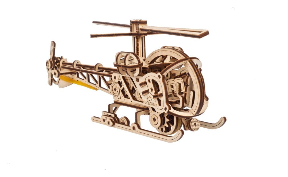 Ugears 3D Wooden Puzzle Mini Helicopter
