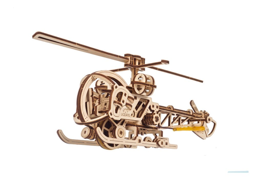 Ugears 3D Wooden Puzzle Mini Helicopter