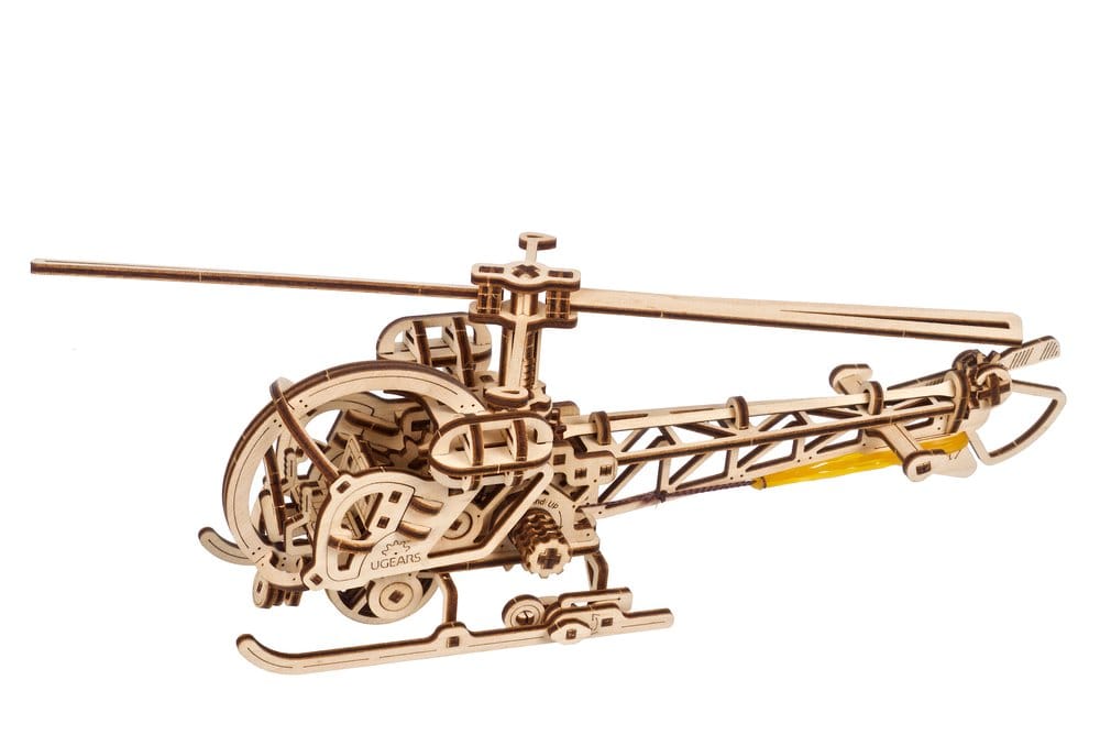 Ugears 3D Wooden Puzzle Mini Helicopter