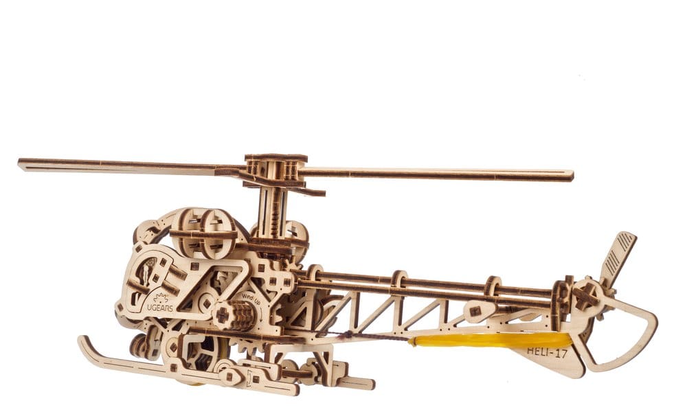 Ugears 3D Wooden Puzzle Mini Helicopter