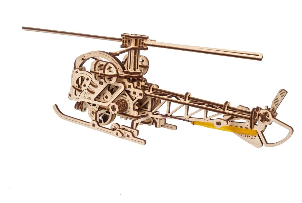 Ugears 3D Wooden Puzzle Mini Helicopter