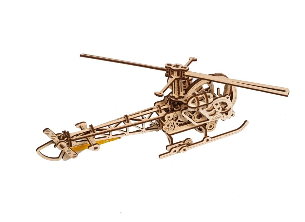 Ugears 3D Wooden Puzzle Mini Helicopter