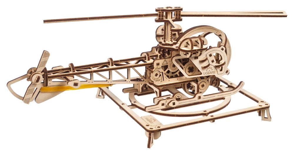 Ugears 3D Wooden Puzzle Mini Helicopter