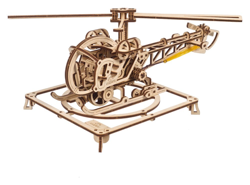 Ugears 3D Wooden Puzzle Mini Helicopter