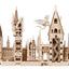 Harry Potter 3D Wooden Puzzle Hogwarts Castle