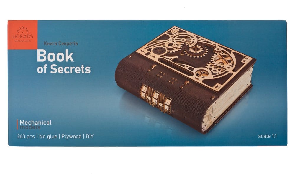 Ugears 3D Wooden Puzzle Book of Secrets