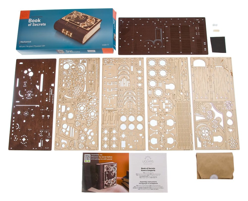 Ugears 3D Wooden Puzzle Book of Secrets