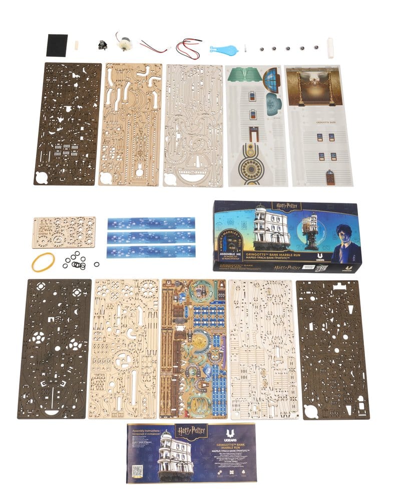 Harry Potter 3D Wooden Puzzle Gringotts Bank Marble Run
