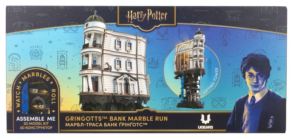 Harry Potter 3D Wooden Puzzle Gringotts Bank Marble Run