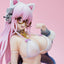 Super Sonico PVC Figure White Cat Ver. (Reissue) 27 cm