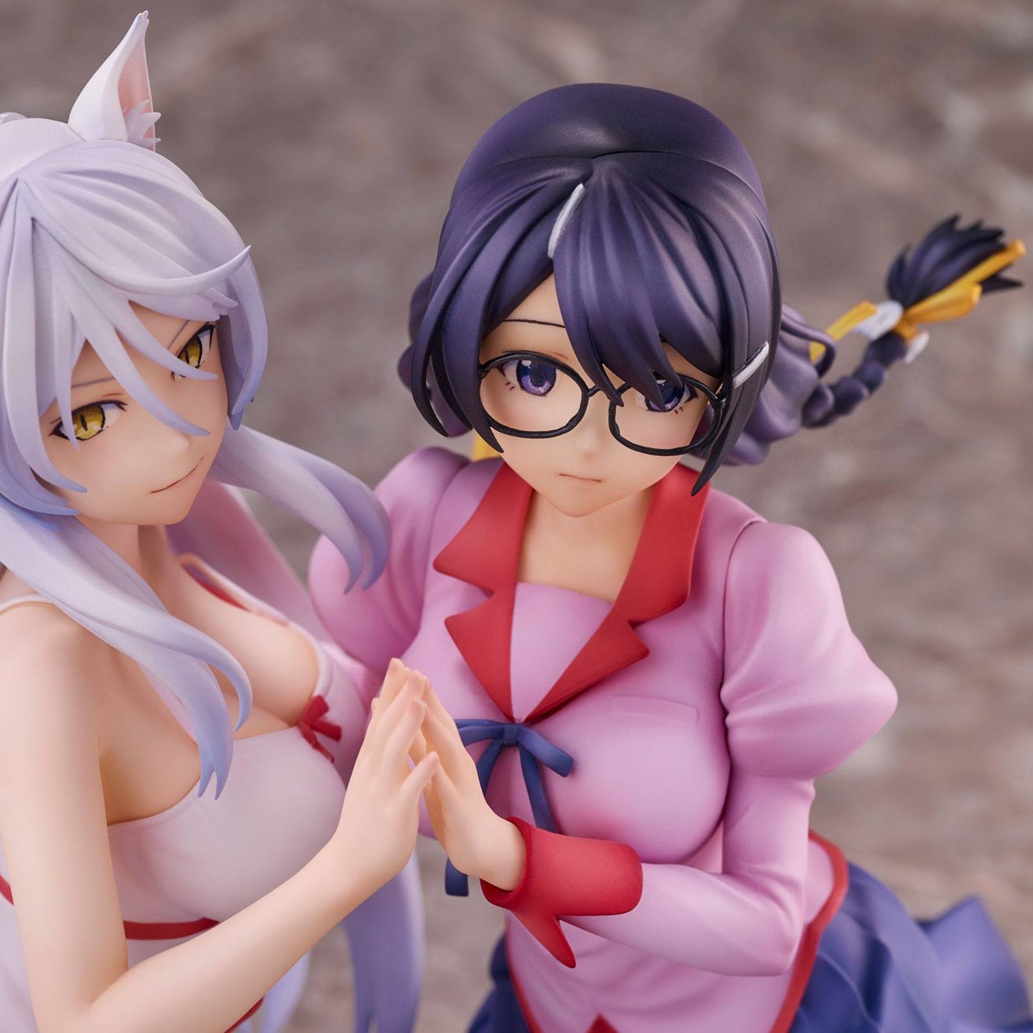 Nekomonogatari Monogatari Series PVC Statues Tsubasa Hanekawa Set (re-run) 19 cm