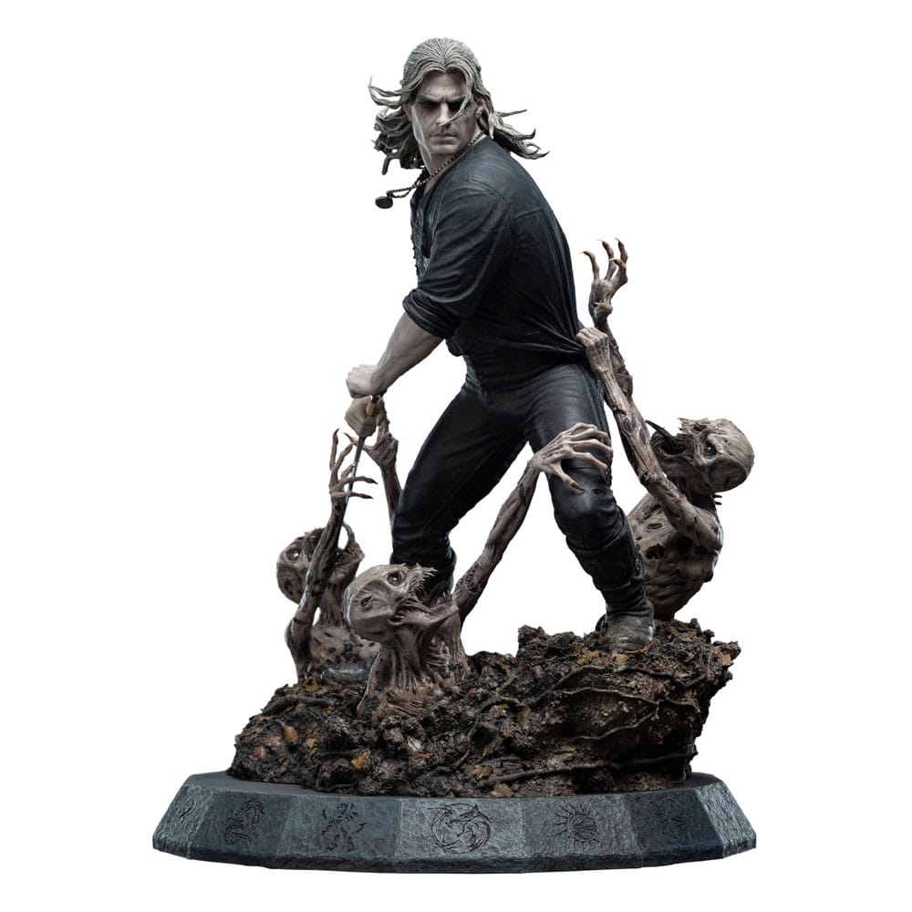 The Witcher Statue 1/4 Geralt the White Wolf 51 cm - Damaged packaging