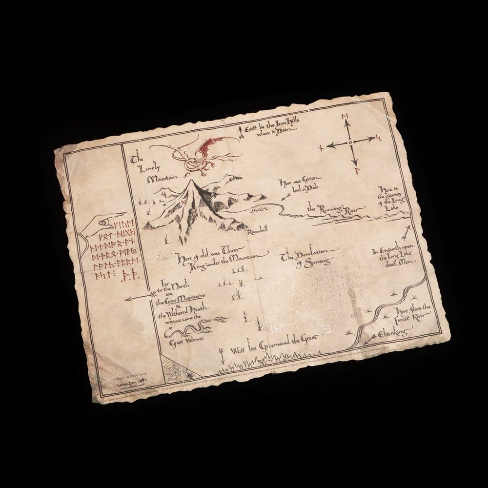 The Hobbit Art Print Thorin's Map 40 x 30 cm