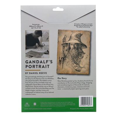 The Hobbit Art Print Portrait of Gandalf the Gray 21 x 28cm