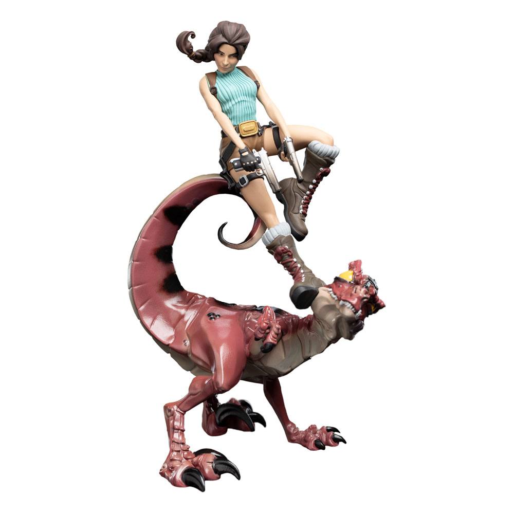 Tomb Raider Mini Epics Vinyl Figure Lara Croft & Raptor 24 cm