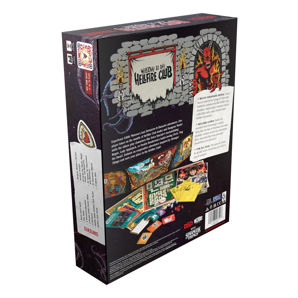 Dungeons & Dragons Board Game Stranger Things: Welcome to the Hellfire Club english