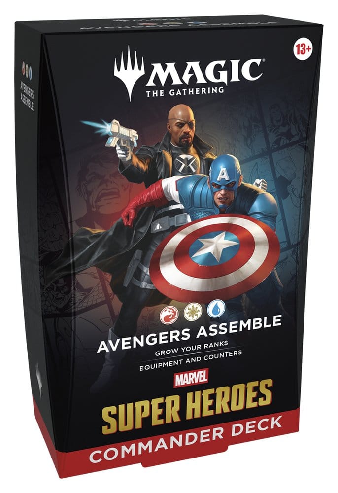 Magic the Gathering Marvel Super Heroes Commander Decks Case (4) english - Damaged packaging