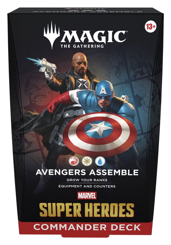 Magic the Gathering Marvel Super Heroes Commander Decks Case (4) english - Damaged packaging