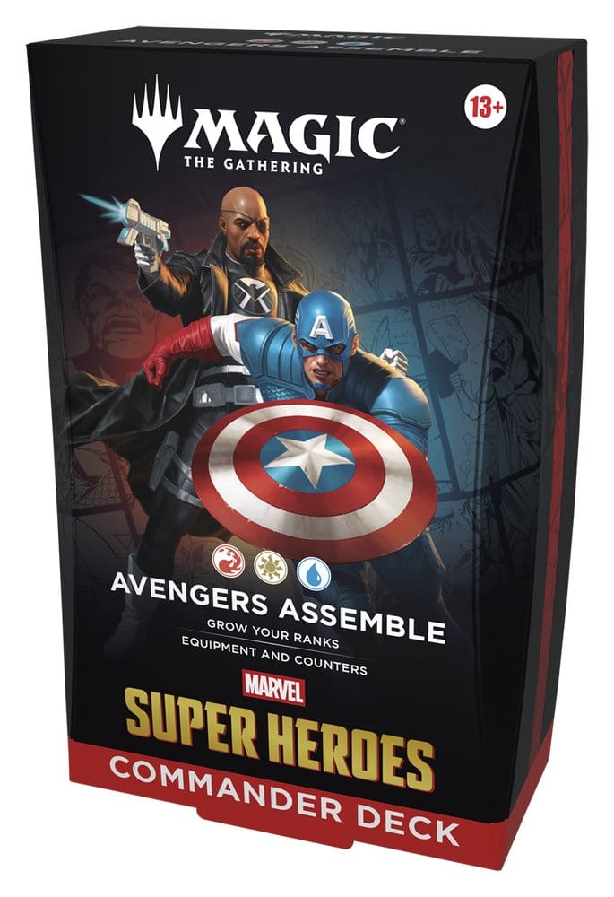 Magic the Gathering Marvel Super Heroes Commander Decks Case (4) english - Damaged packaging