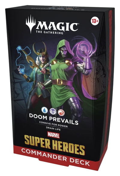 Magic the Gathering Marvel Super Heroes Commander Decks Case (4) english - Damaged packaging