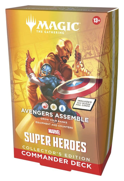 Magic the Gathering Marvel Super Heroes Collector's Edition Commander Decks Case (4) english