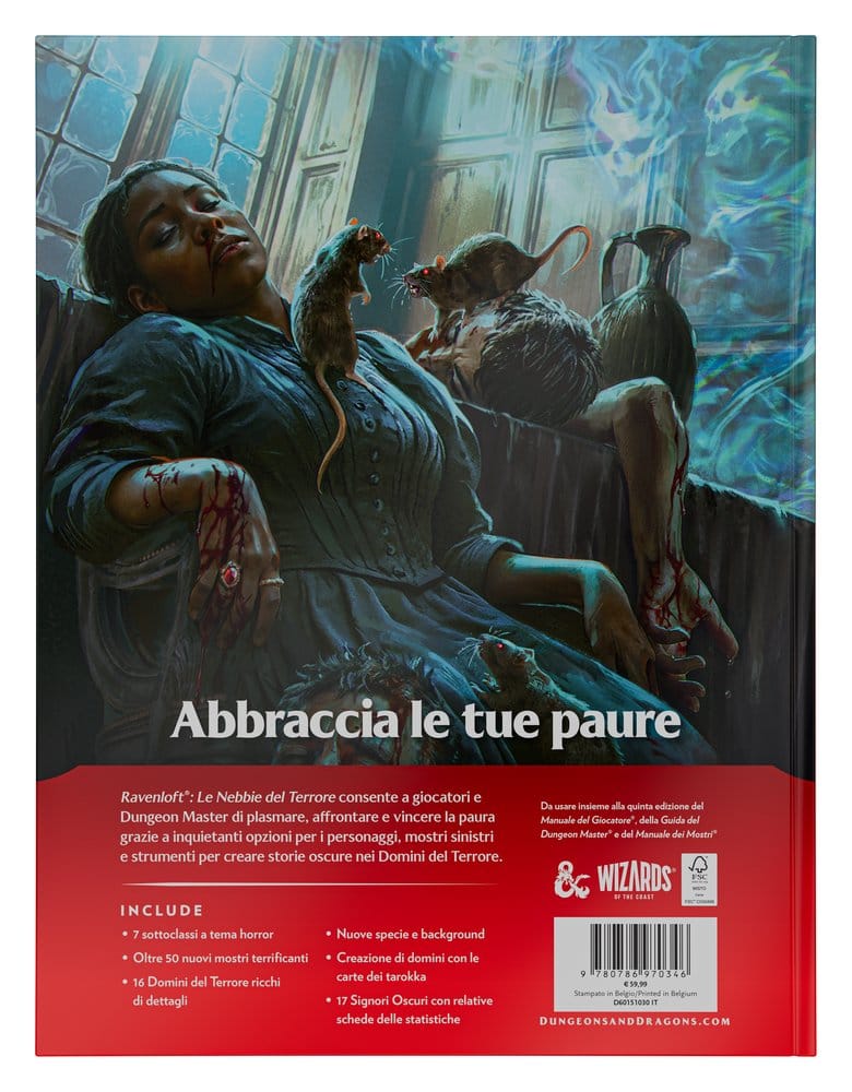 Dungeons & Dragons RPG Ravenloft: Le Nebbie des Terrore Book *Italian Version*
