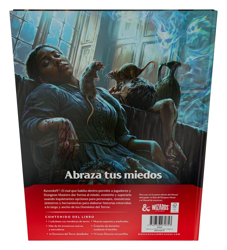 Dungeons & Dragons RPG Ravenloft: El Mal que Habita Dentro Book *Spanish Version*