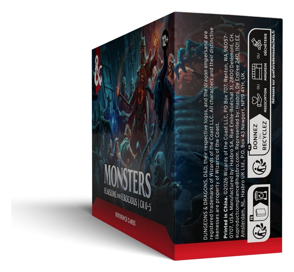 Dungeons & Dragons RPG Reference Cards: Monsters (Fearsome and Ferocious) *English Version*