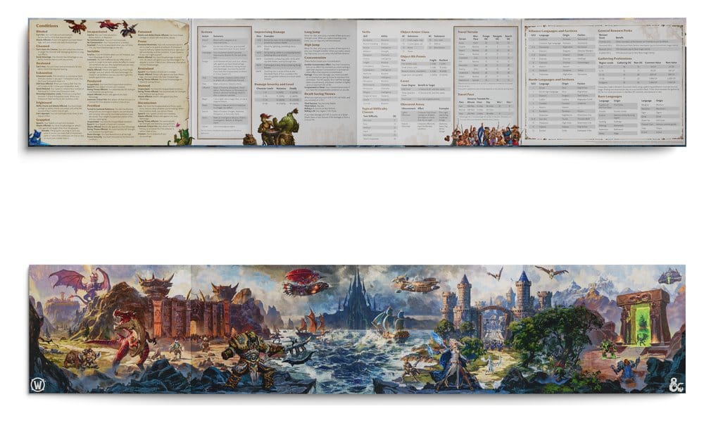 Dungeons & Dragons RPG World of Warcraft Dungeon Master's Screen *English Version*
