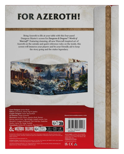 Dungeons & Dragons RPG World of Warcraft Dungeon Master's Screen *English Version*