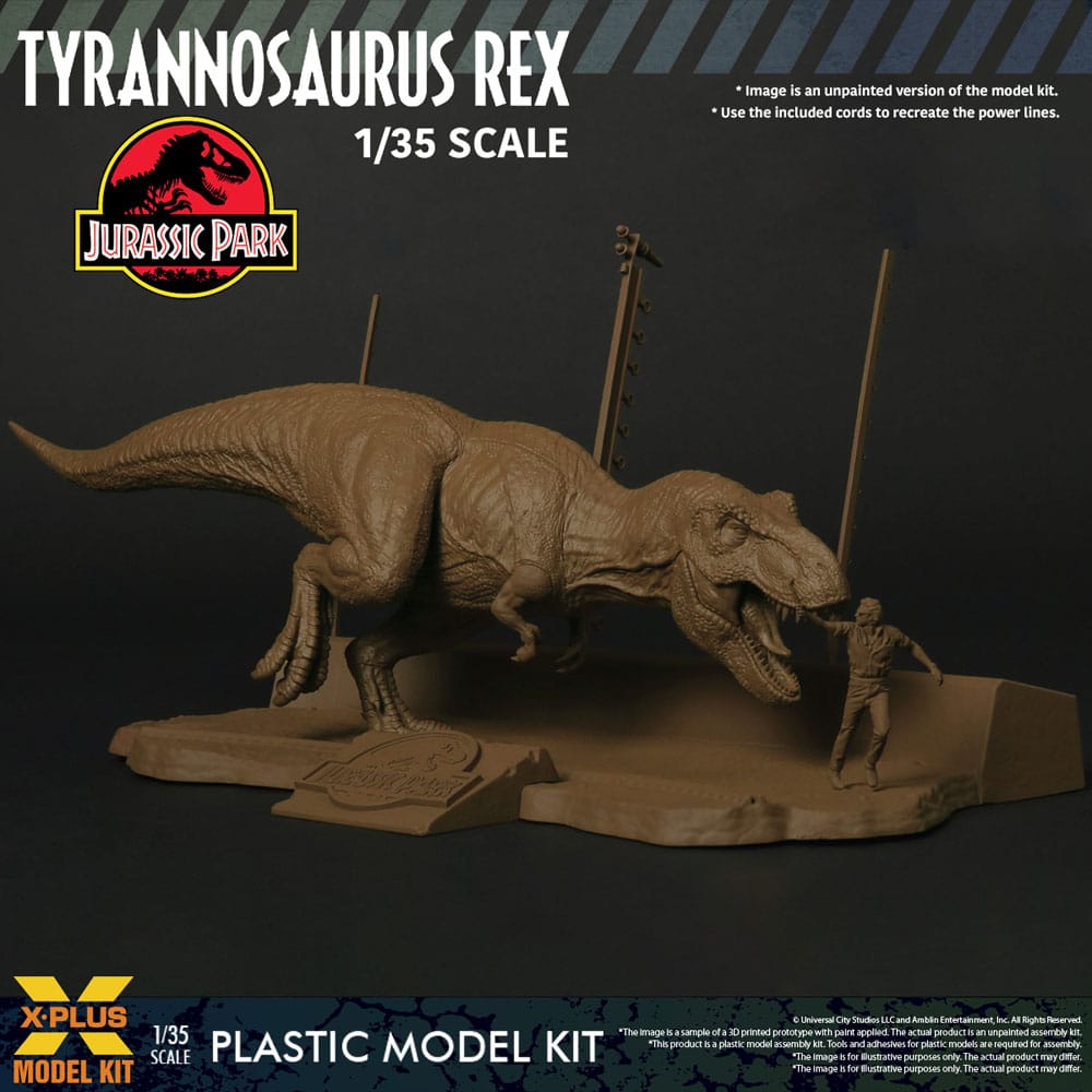 Jurassic Park Plastic Model Kit 1/35 Tyrannosaurus Rex 42 cm