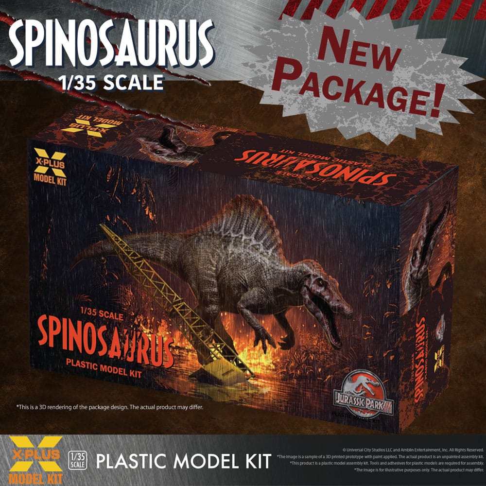 Jurassic Park III Plastic Model Kit 1/35 Spinosaurus 41 cm