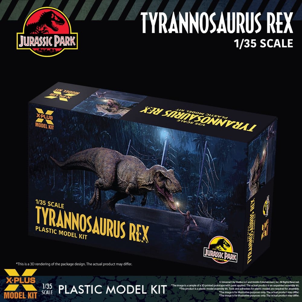 Jurassic Park Plastic Model Kit 1/35 Tyrannosaurus Rex 42 cm