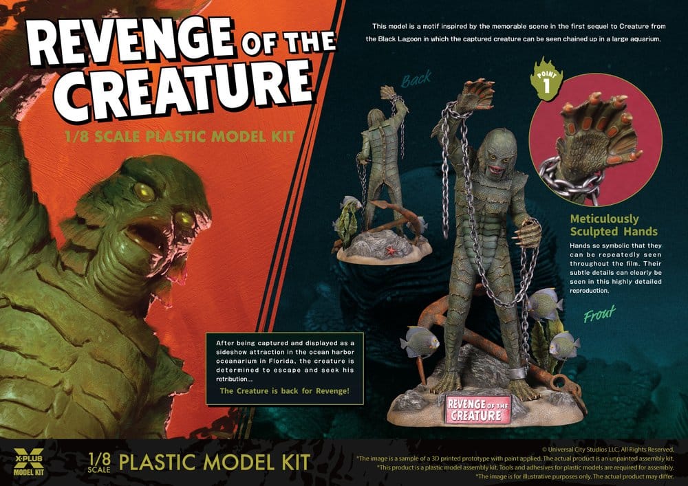 Revenge of the Creature Plastic Model Kit 1/8 Revenge of the Creature 28 cm (Reproduction)