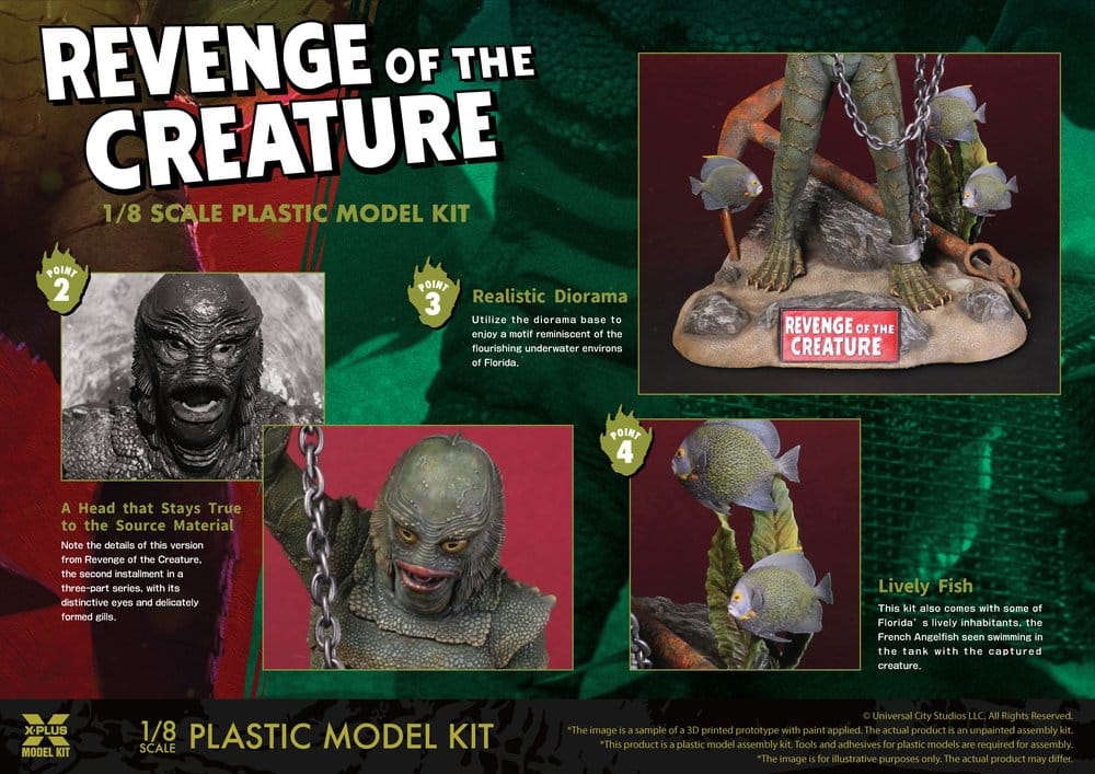 Revenge of the Creature Plastic Model Kit 1/8 Revenge of the Creature 28 cm (Reproduction)