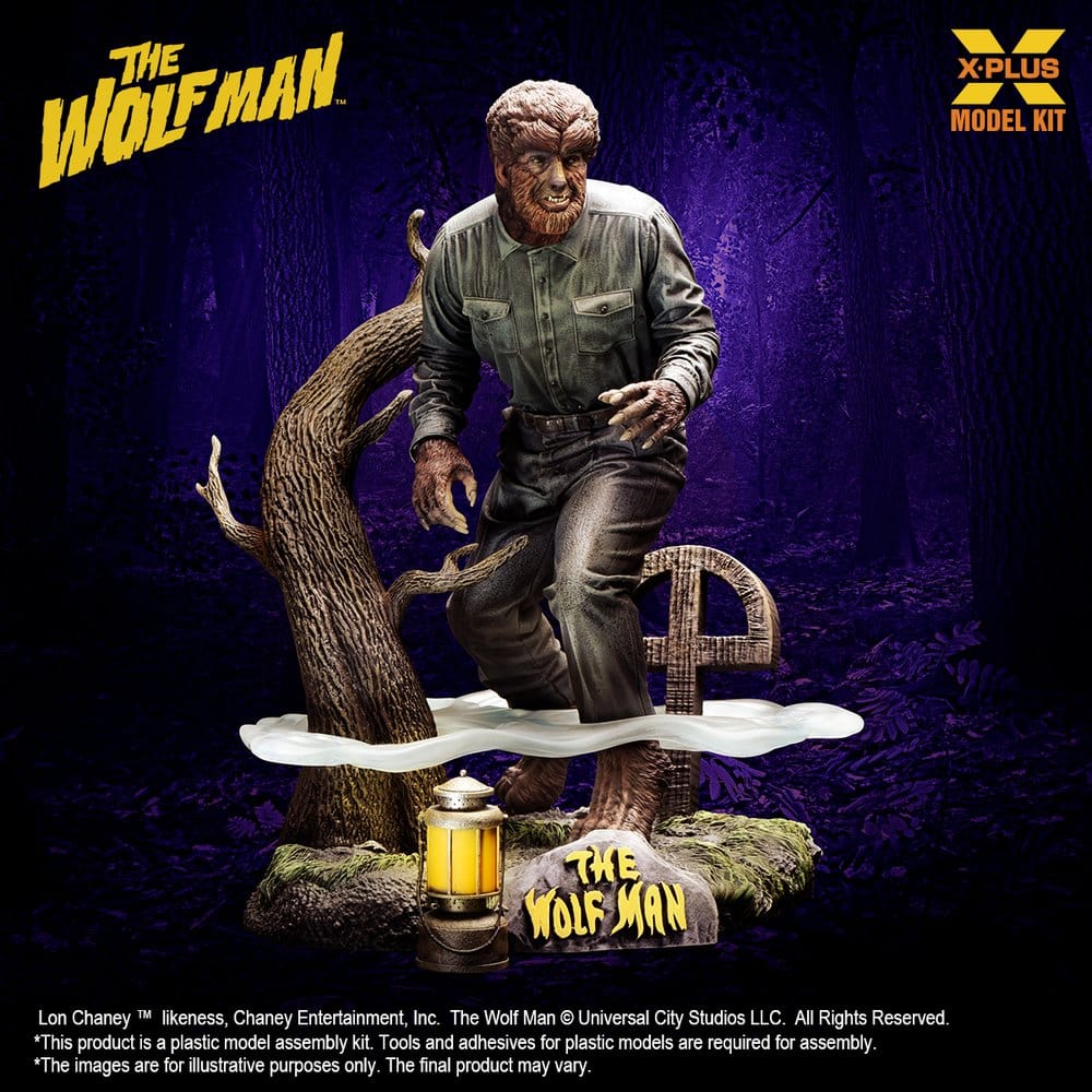 The Wolf Man Plastic Model Kit 1/8 Lon Chaney Jr. as Wolf Man 22 cm (Reproduction)